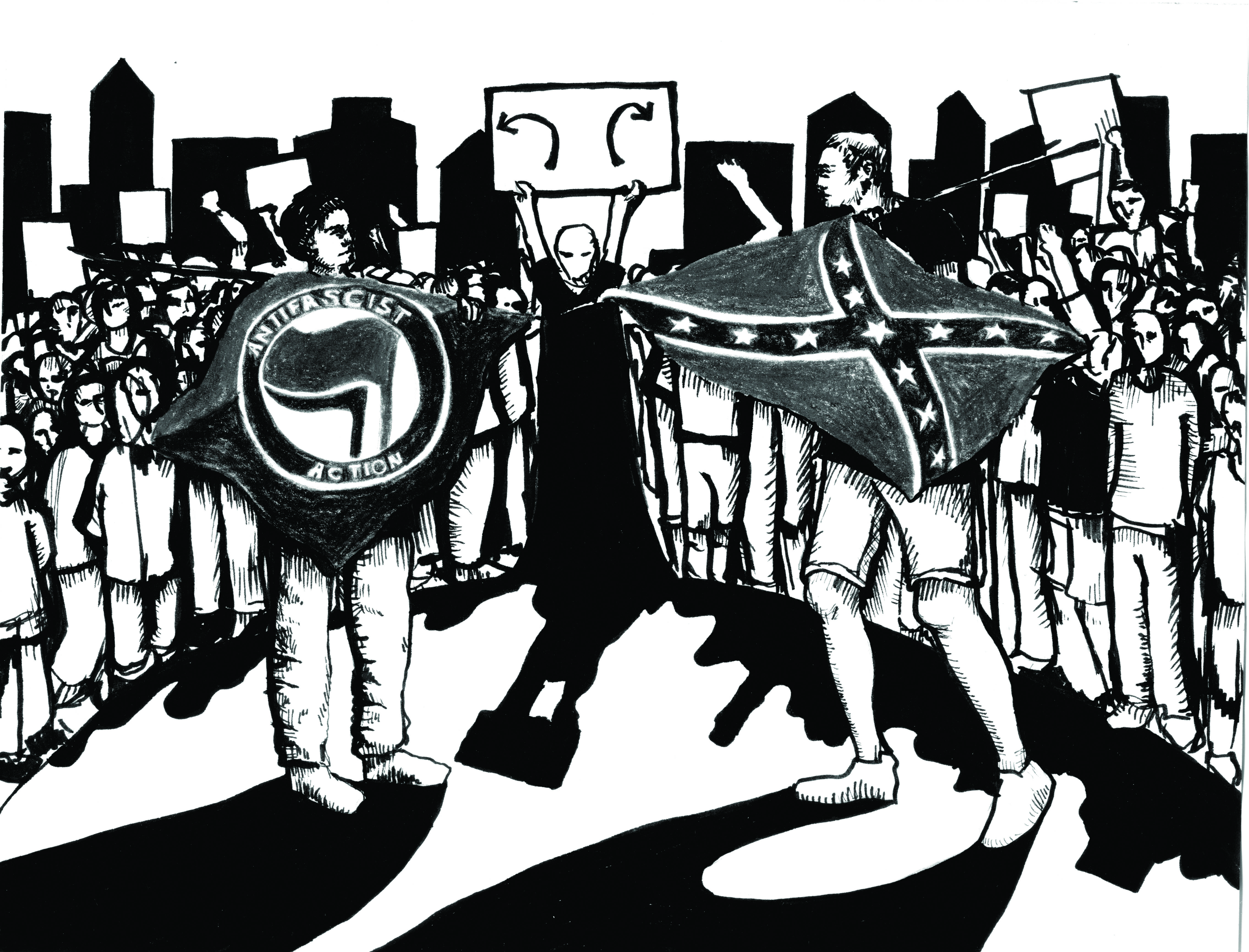 ALTERNATING CURRENT- Leftists Arise to Meet White Supremacists Outside The Voting Booth.