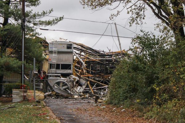 The Aftermath: The leftover building, mostly now just scraps of metal, stays blocked off from the public on Nov 14 after the explosion at the Givaudan Sense Color factory.