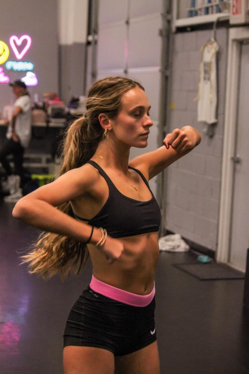 Practicing for Perfection - Finley Hostutler, 17, practices a choreographed routine at the Vision Dance Center on Oct. 28.